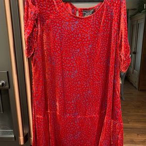 XL NEW Johnny was DORIS velvet burn out dress